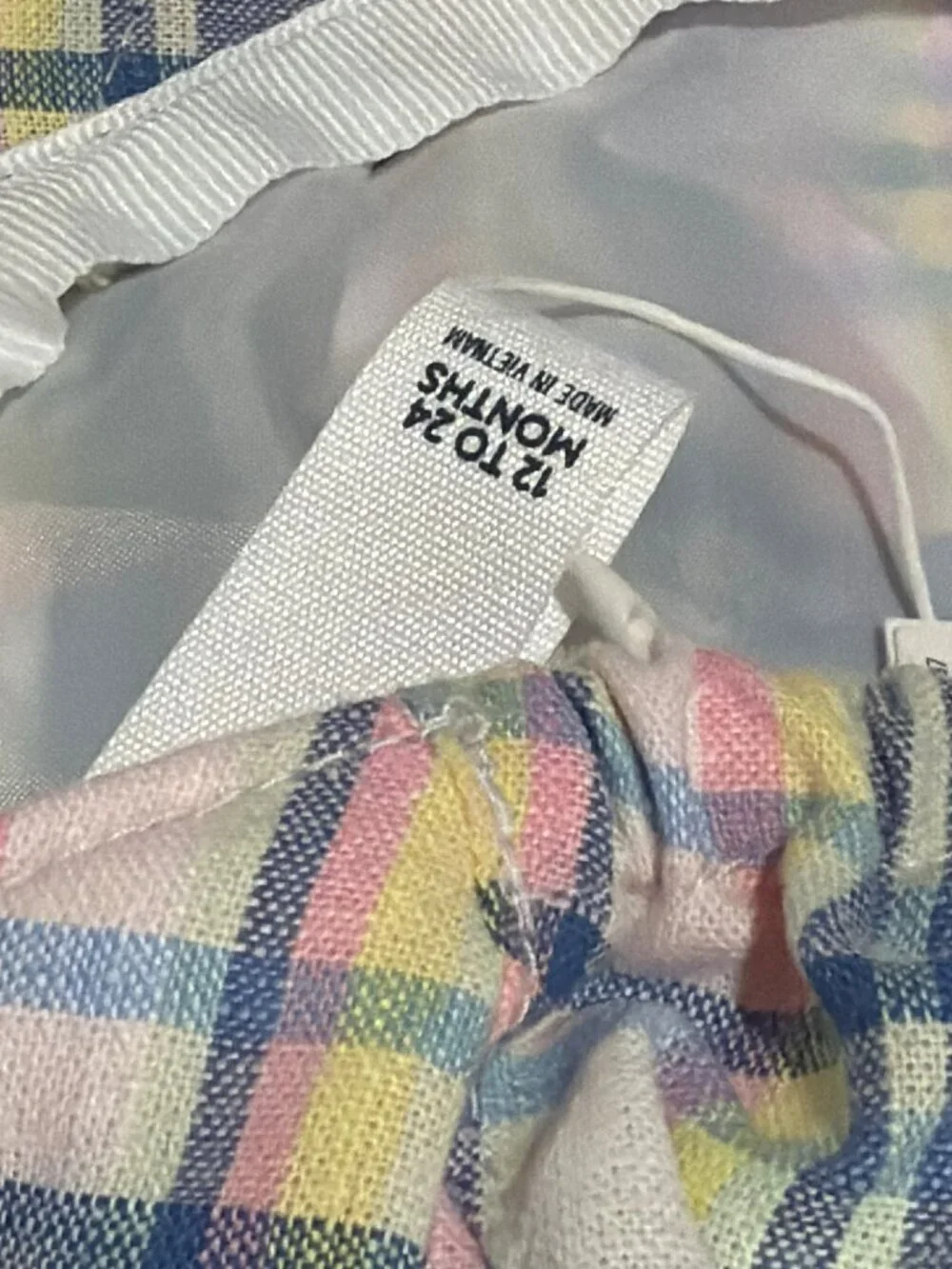 Janie and Jack Newsboy Plaid Baby Hat 12-24 Months New